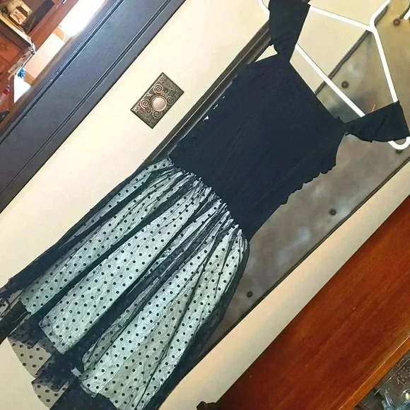 Jessica McClintock Girls Collection Black Mini Dress - Picture 4 of 12